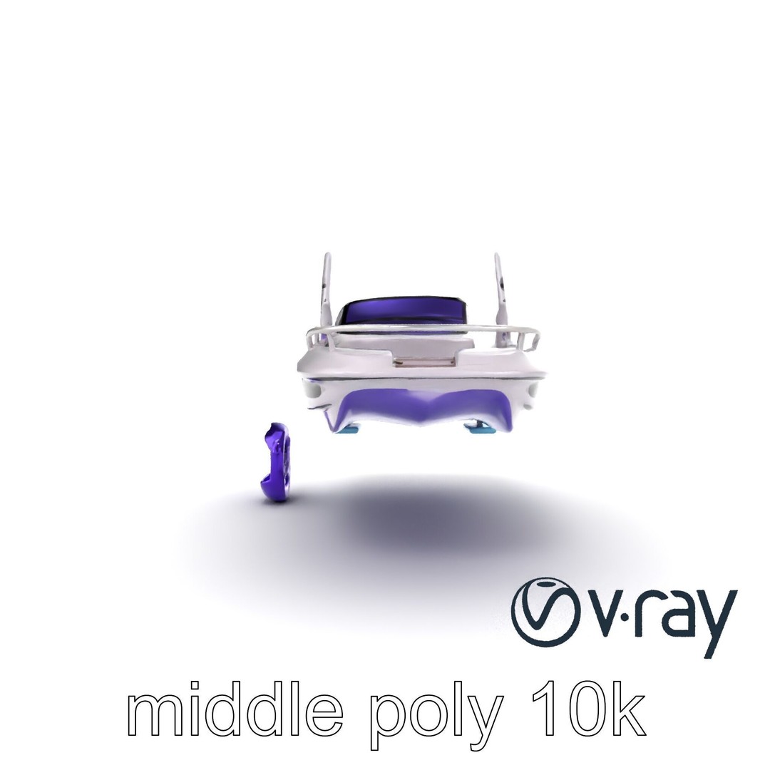 Celestial Express 3000 3D Model – Low Poly Luxury Boat, FBX - View 22