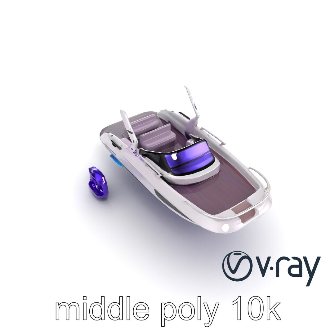 Celestial Express 3000 3D Model – Low Poly Luxury Boat, FBX - View 23