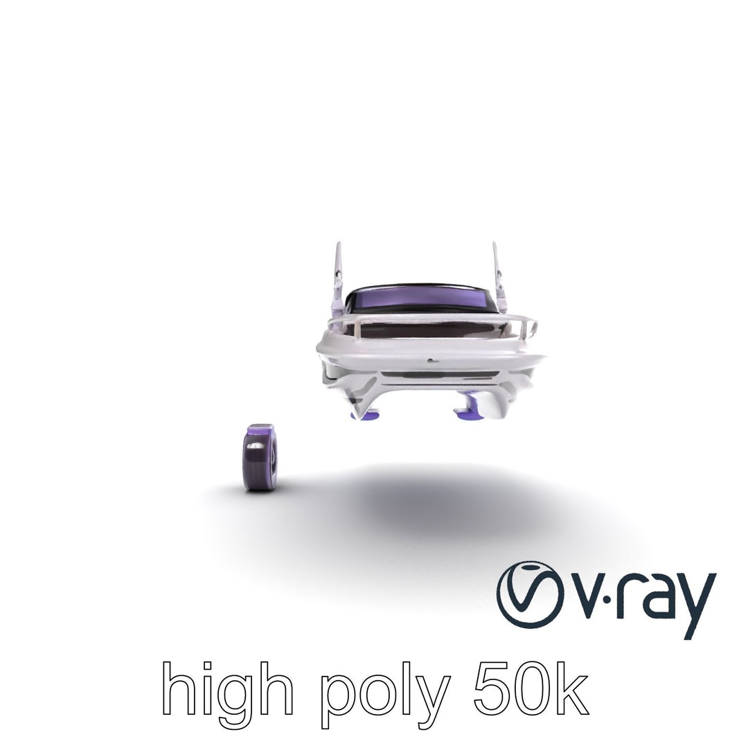Celestial Express 3000 3D Model – Low Poly Luxury Boat, FBX - View 26