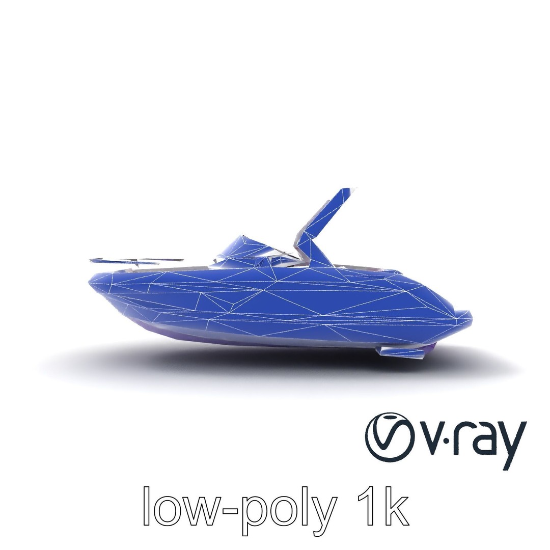 Celestial Express 3000 3D Model – Low Poly Luxury Boat, FBX - View 27