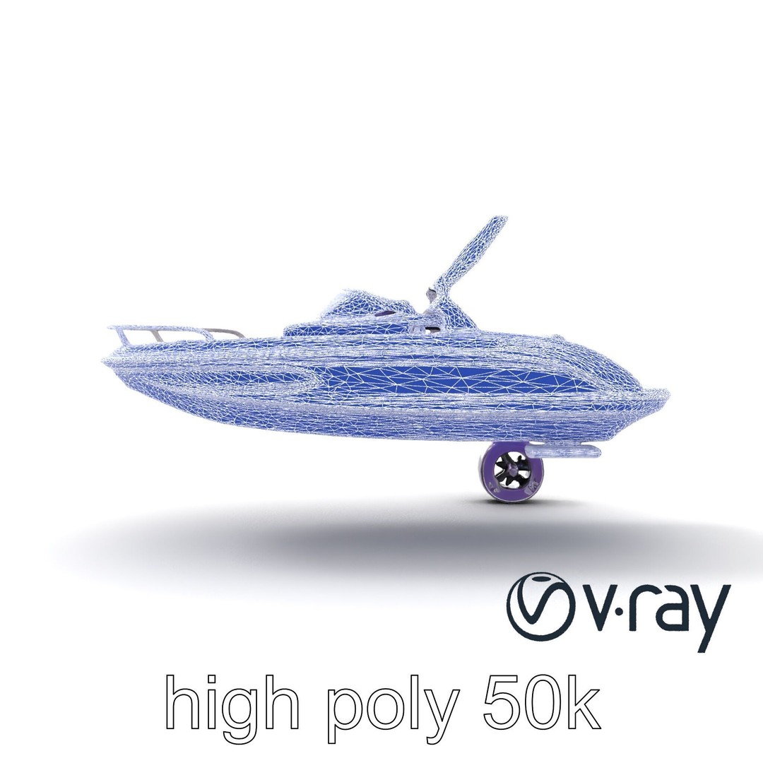 Celestial Express 3000 3D Model – Low Poly Luxury Boat, FBX - View 28