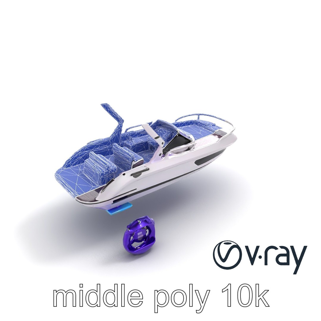 Celestial Express 3000 3D Model – Low Poly Luxury Boat, FBX - View 29