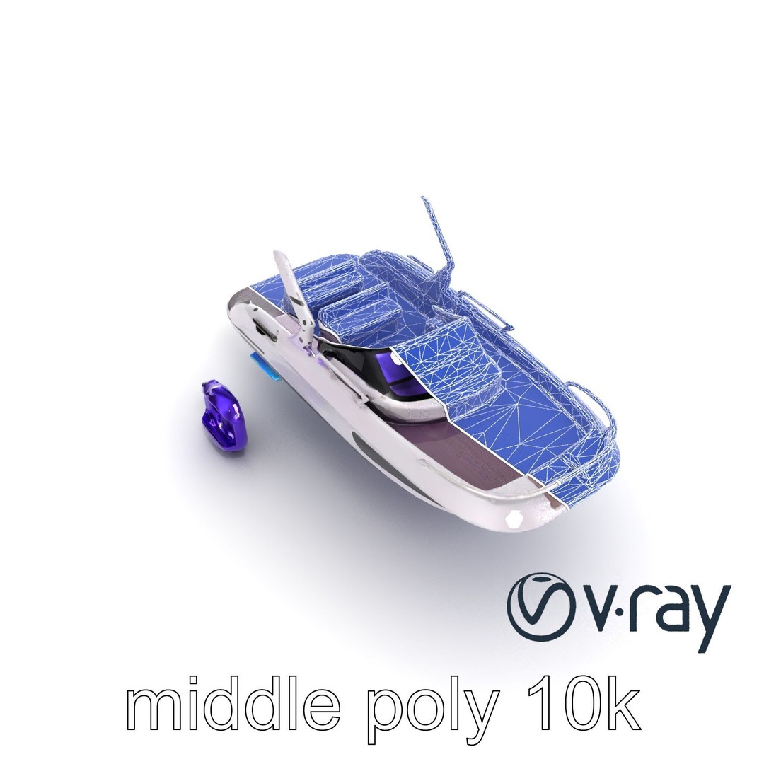 Celestial Express 3000 3D Model – Low Poly Luxury Boat, FBX - View 31
