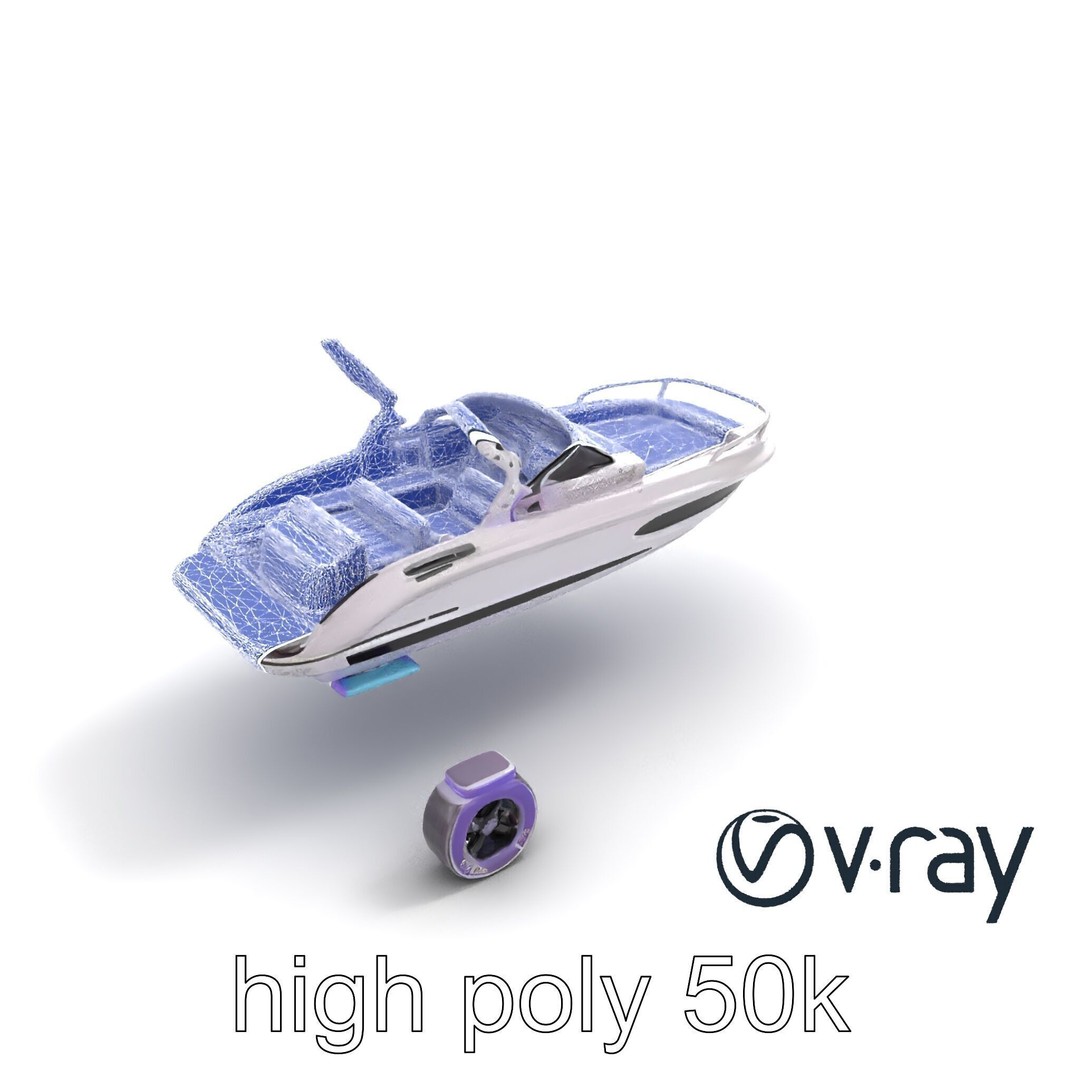 Celestial Express 3000 3D Model – Low Poly Luxury Boat, FBX - View 32