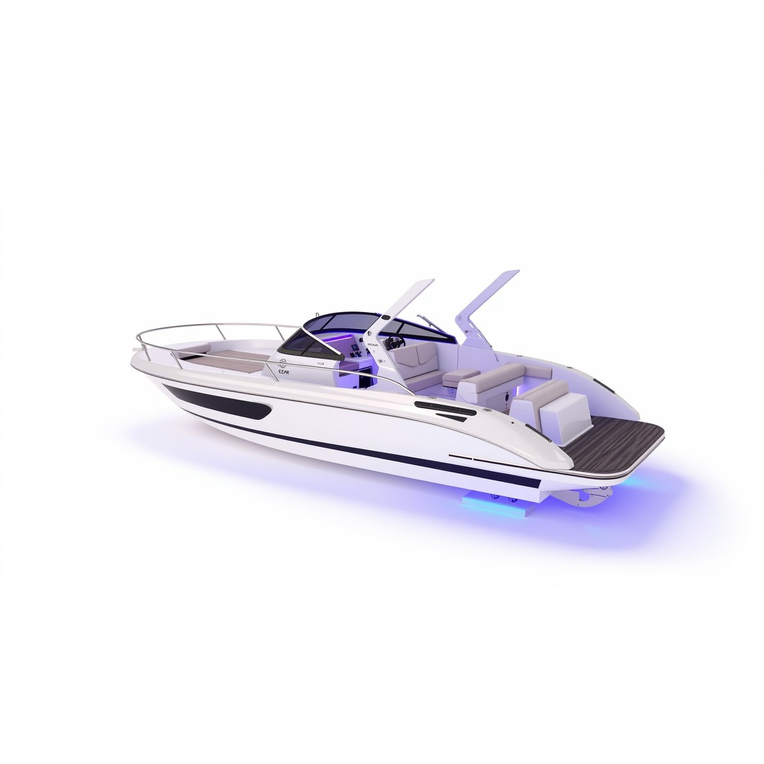 Celestial Express 3000 3D Model – Low Poly Luxury Boat, FBX - View 5