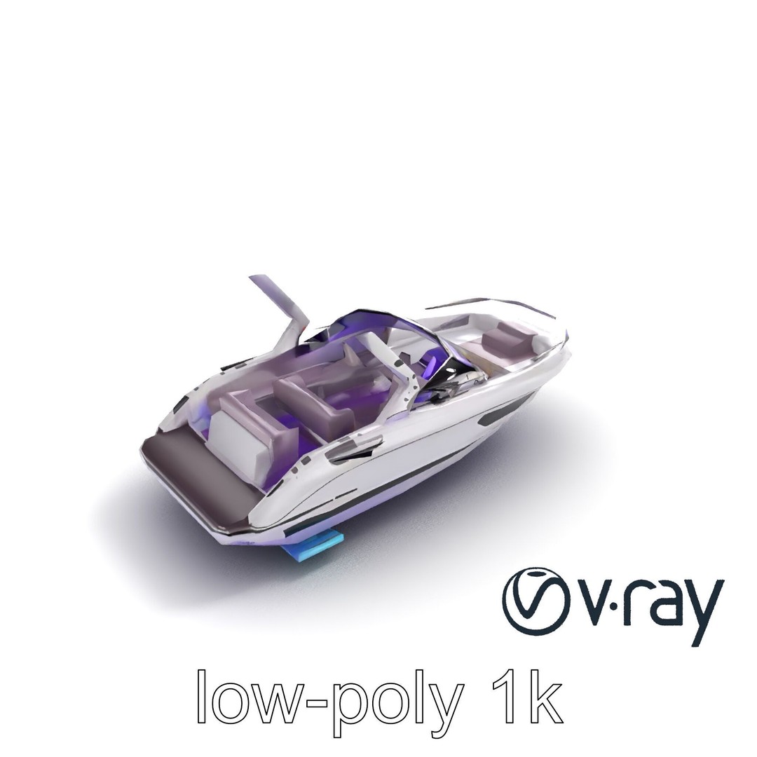 Celestial Express 3000 3D Model – Low Poly Luxury Boat, FBX - View 8