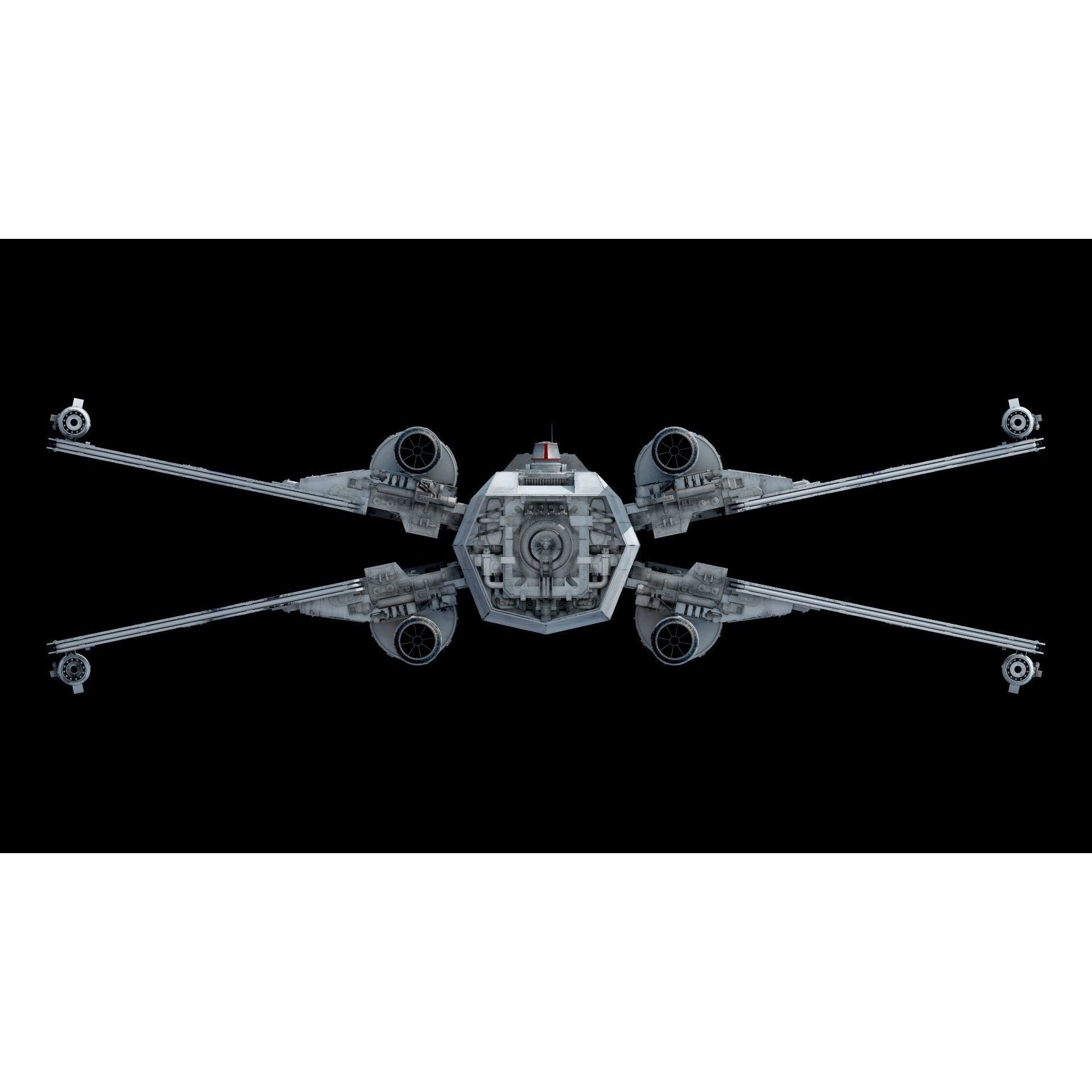 X-Wing - Game-Ready 3D Model - View 12