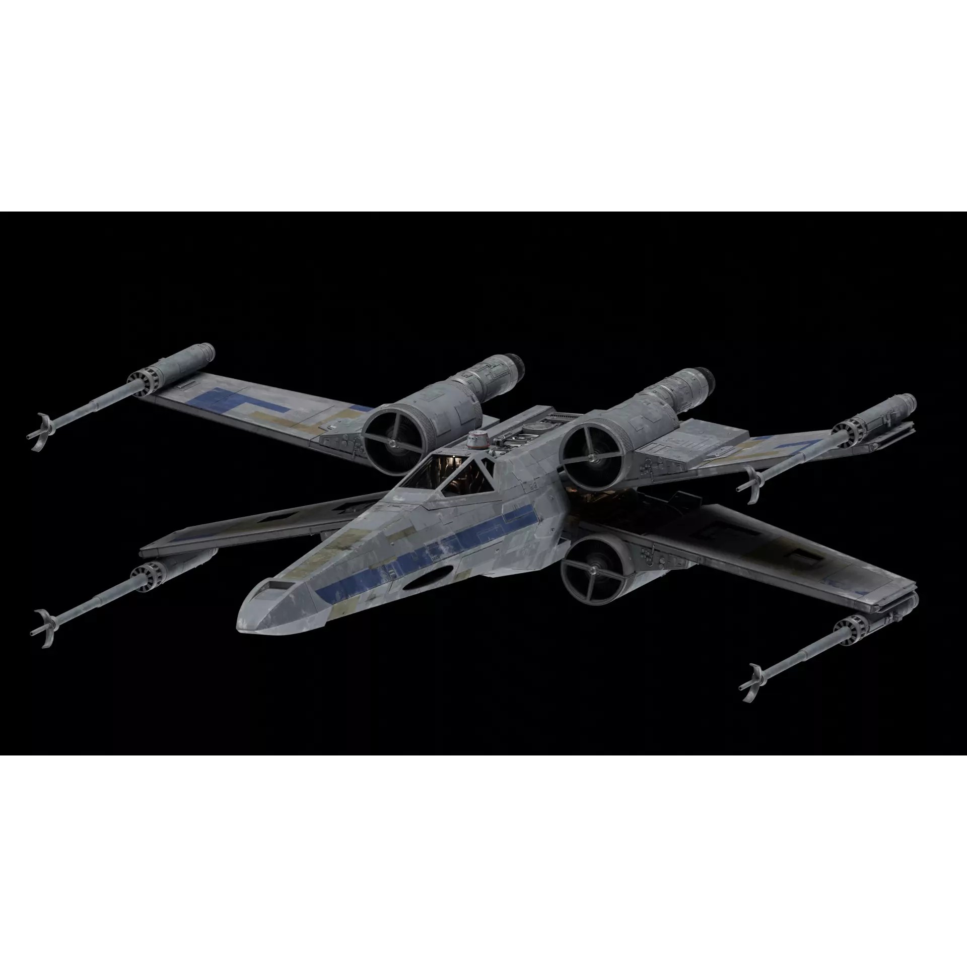 X-Wing - Game-Ready 3D Model - View 2
