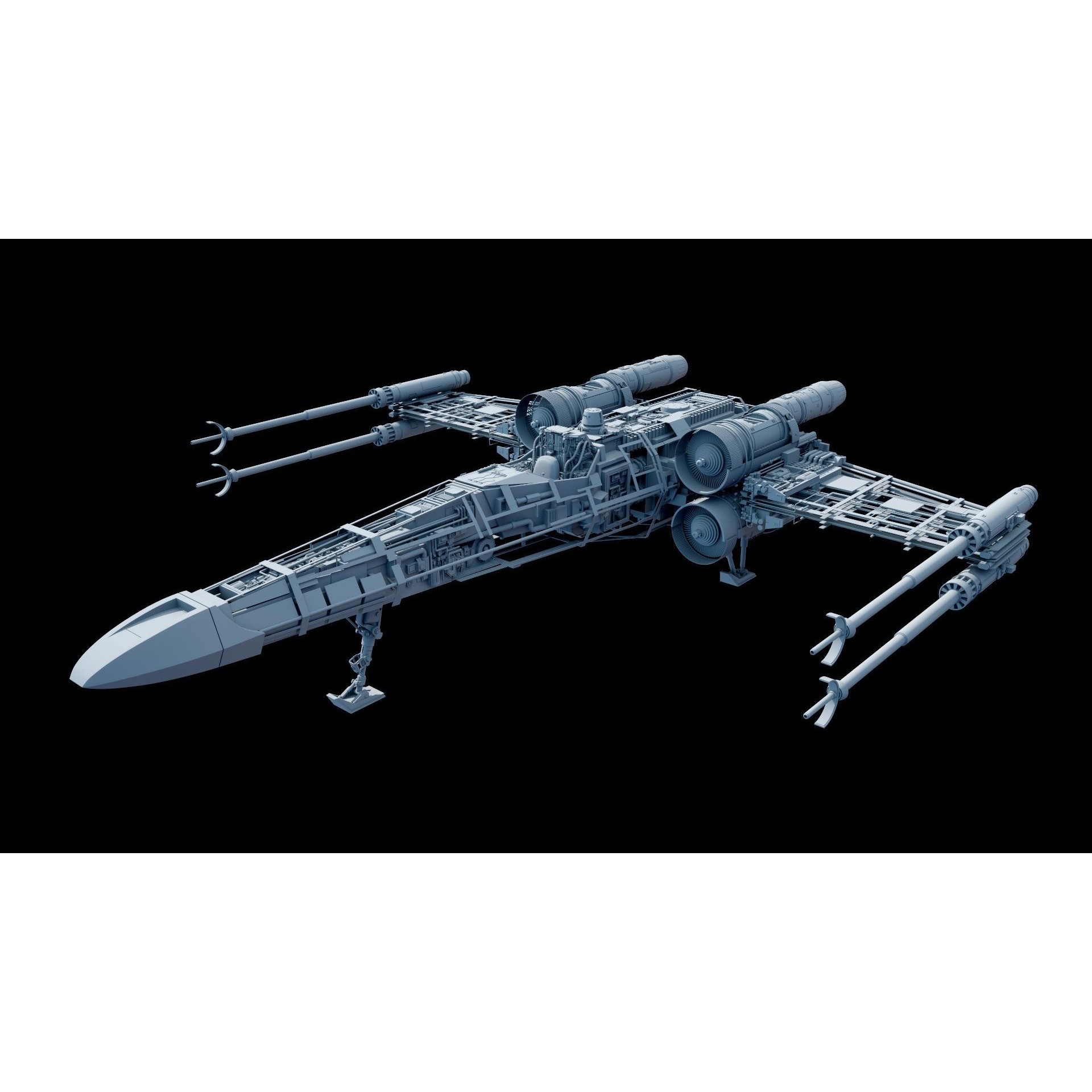 X-Wing - Game-Ready 3D Model - View 22