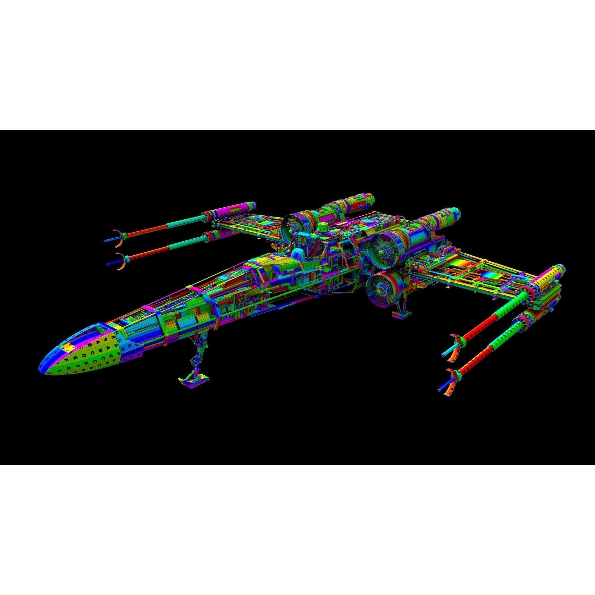 X-Wing - Game-Ready 3D Model - View 23