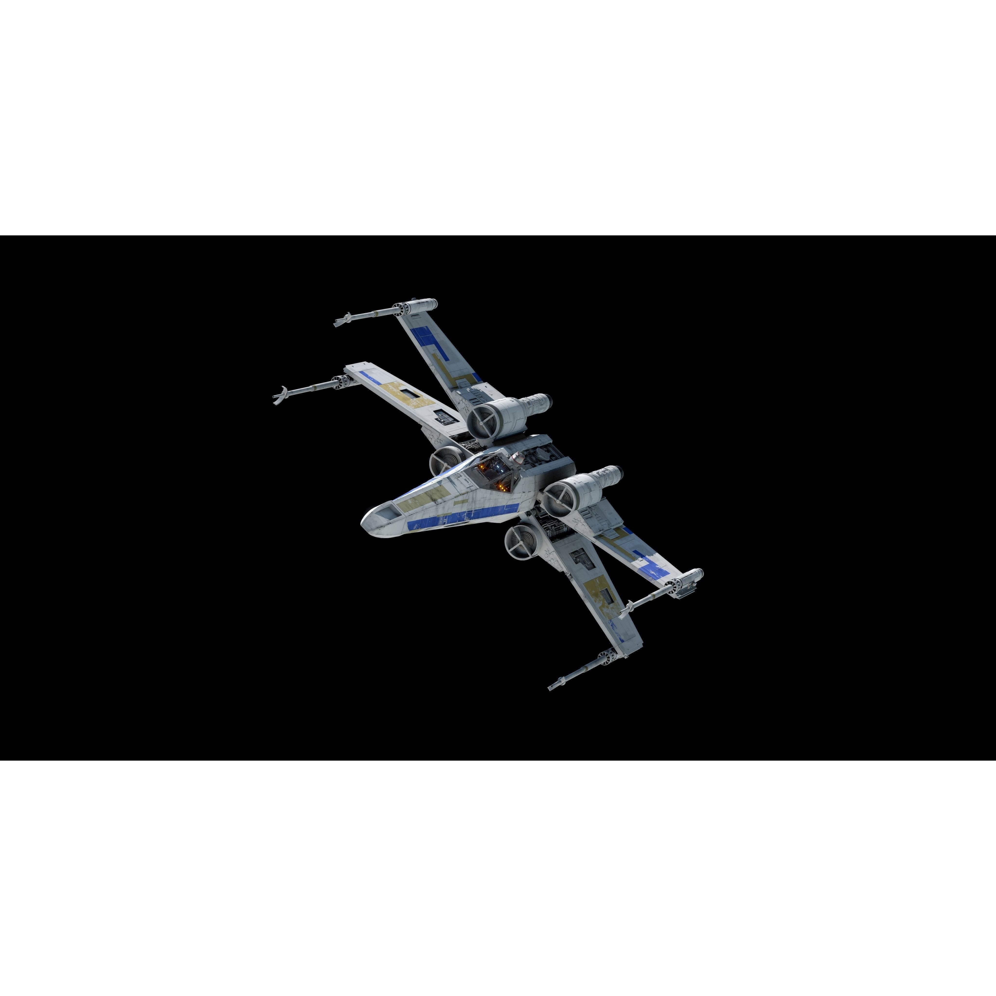 X-Wing - Game-Ready 3D Model - View 4