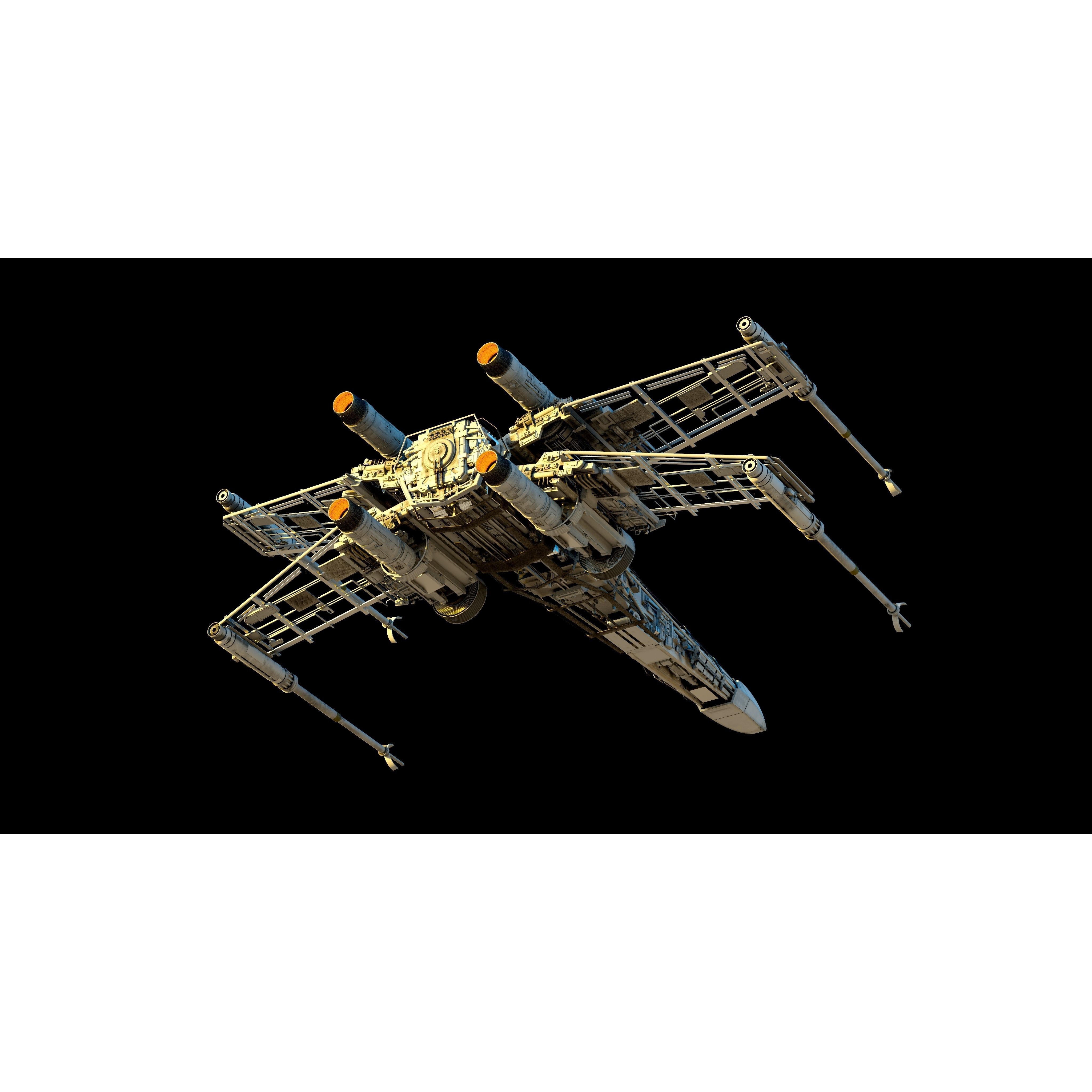 X-Wing - Game-Ready 3D Model - View 7