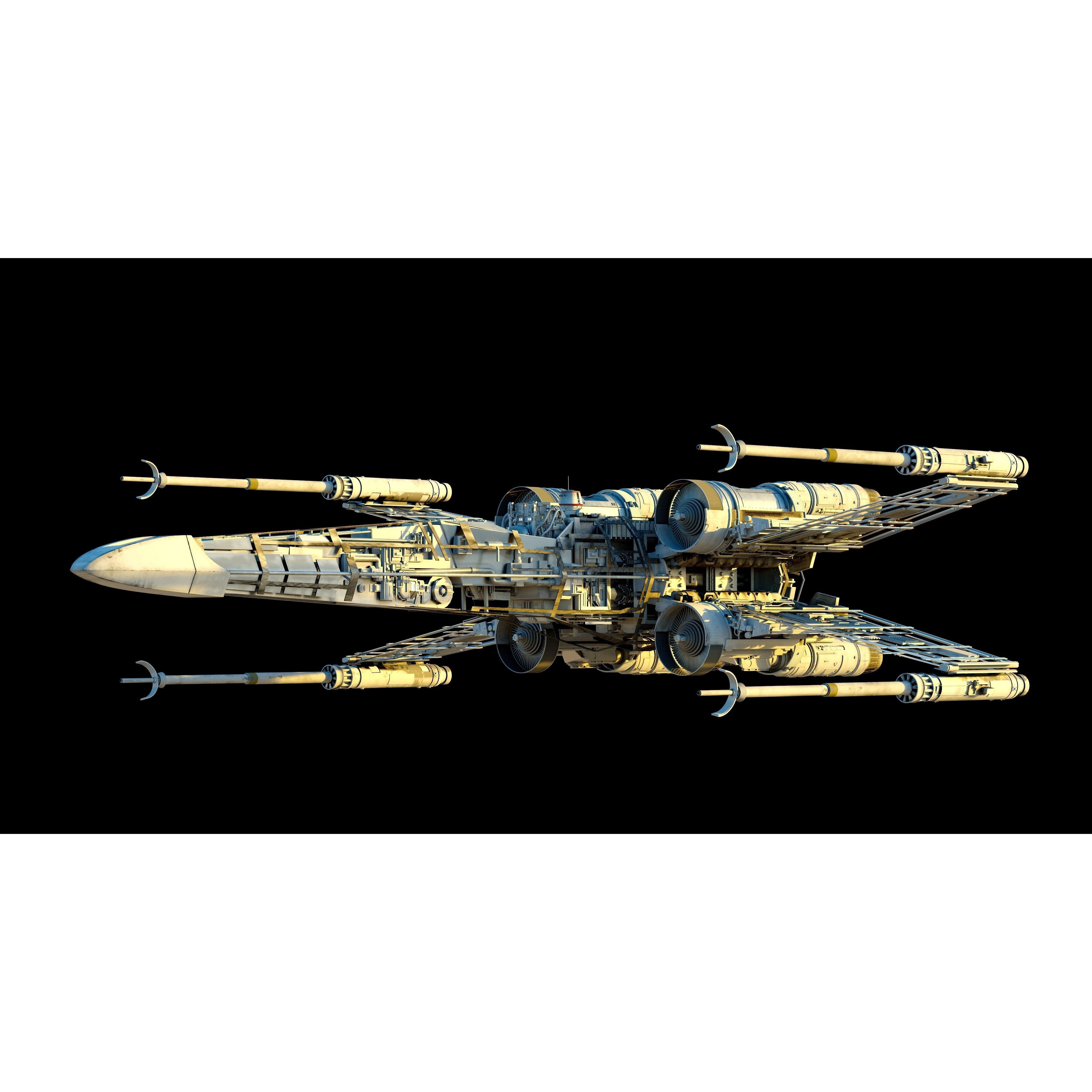 X-Wing - Game-Ready 3D Model - View 8