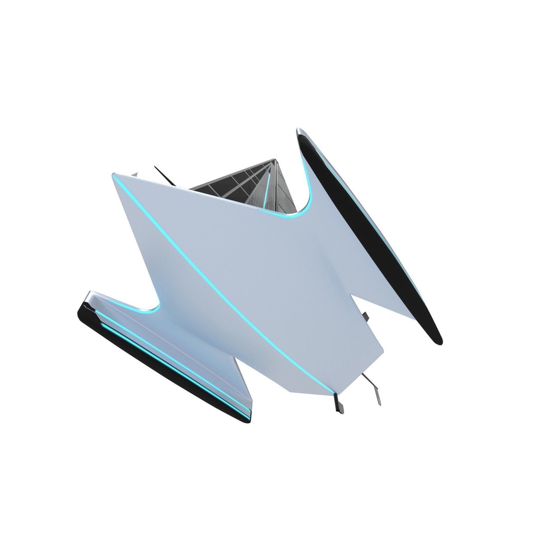 Futuristic Sailing Dinghy 3D Model – Low Poly PBR Asset, FBX - View 19
