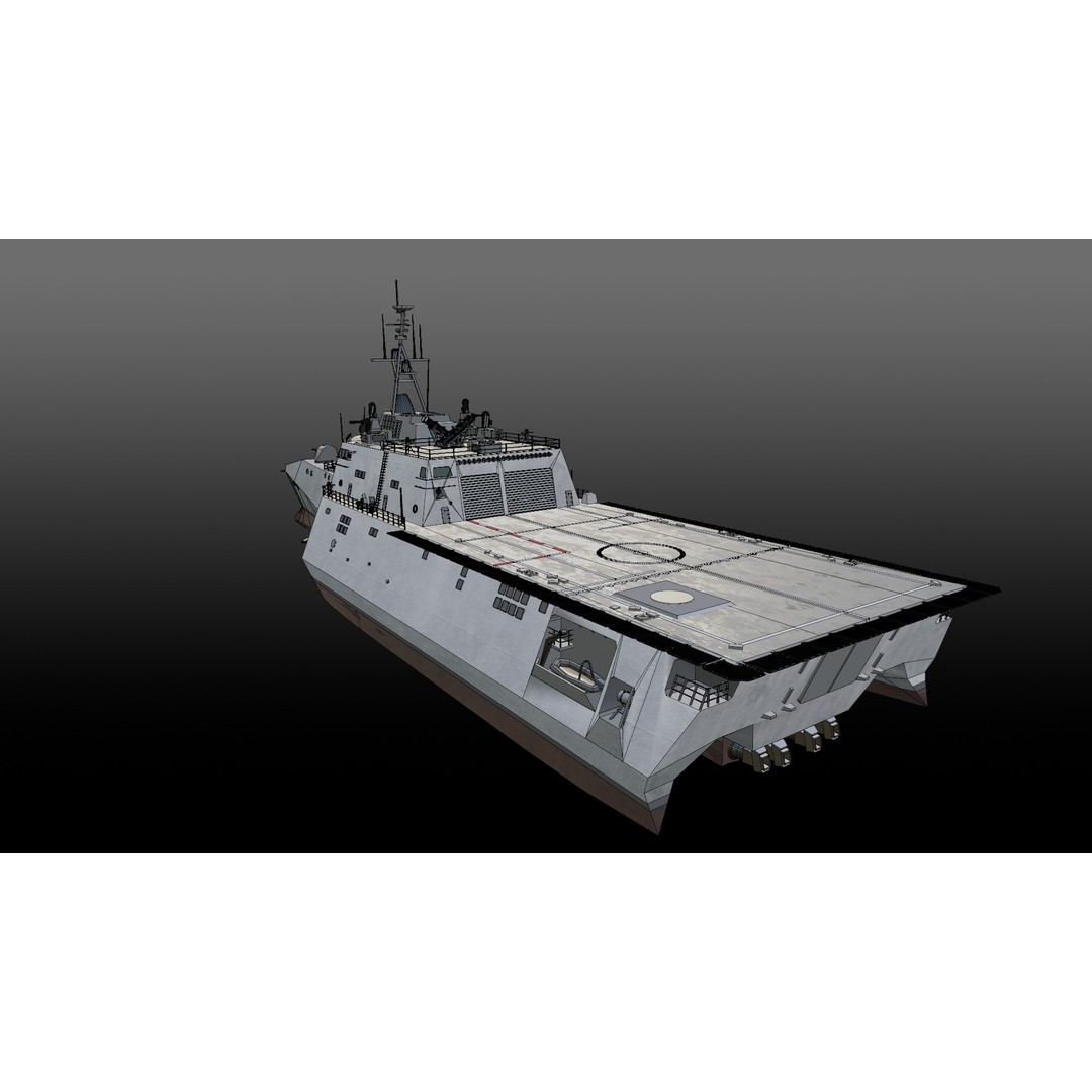 Littoral Combat Ship Independence Class 3D Model – Military Watercraft, FBX, OBJ