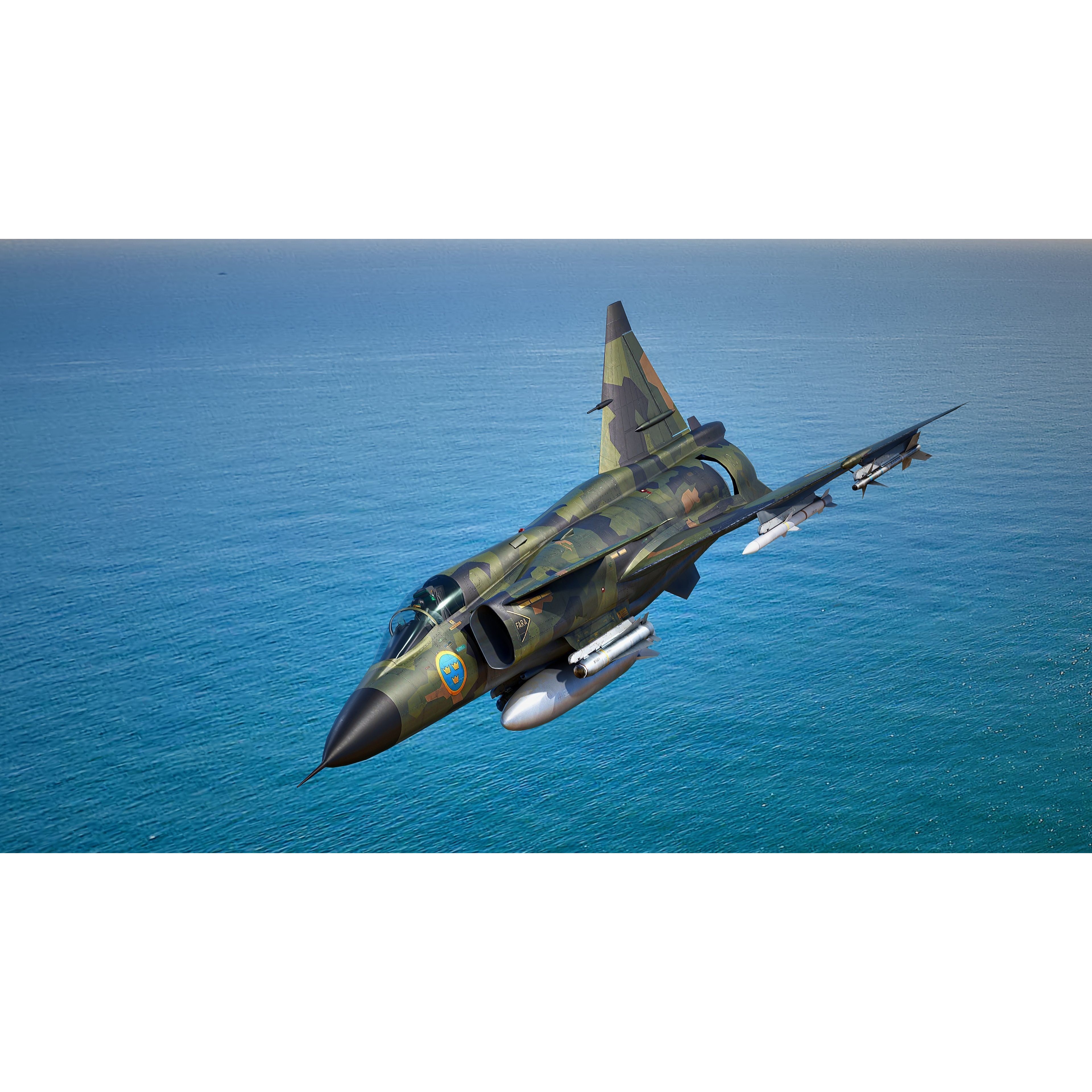 Saab 37 Viggen - Low-Poly Game-Ready 3D Model - View 19