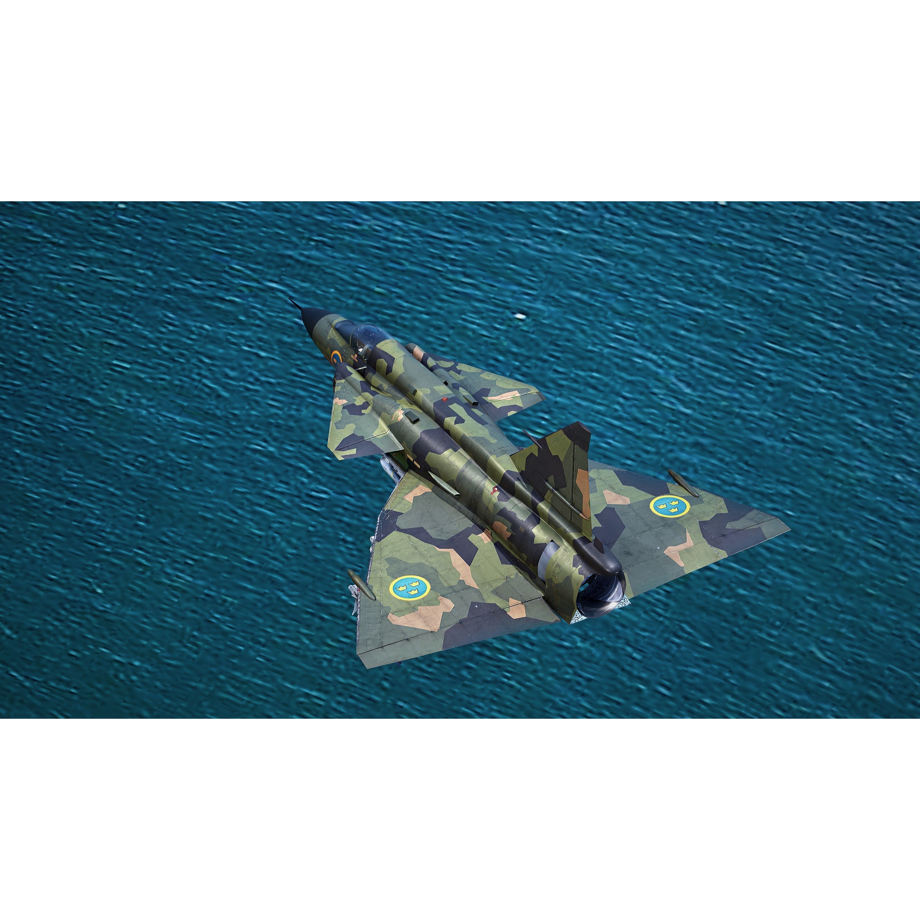 Saab 37 Viggen - Low-Poly Game-Ready 3D Model - View 25
