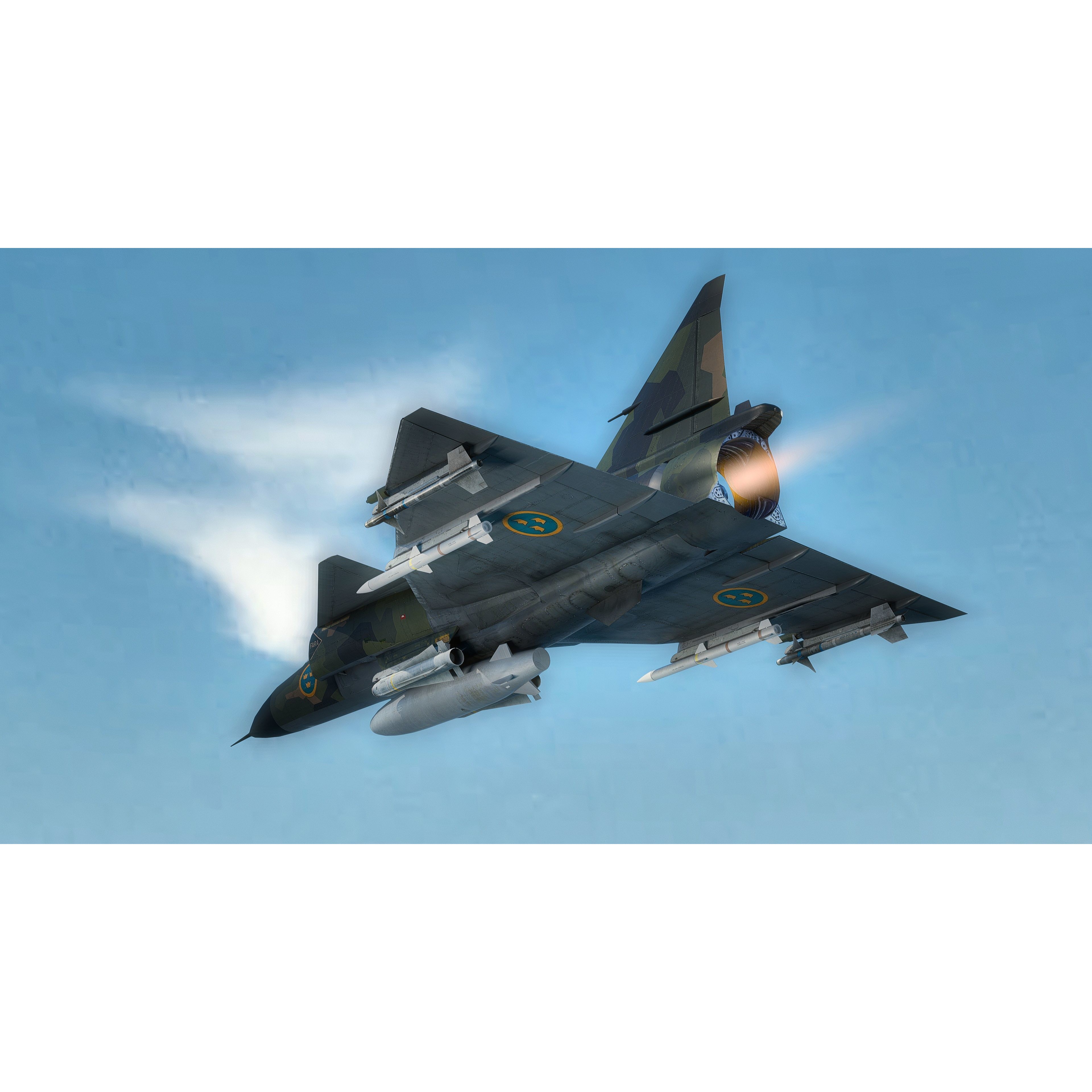 Saab 37 Viggen - Low-Poly Game-Ready 3D Model - View 31