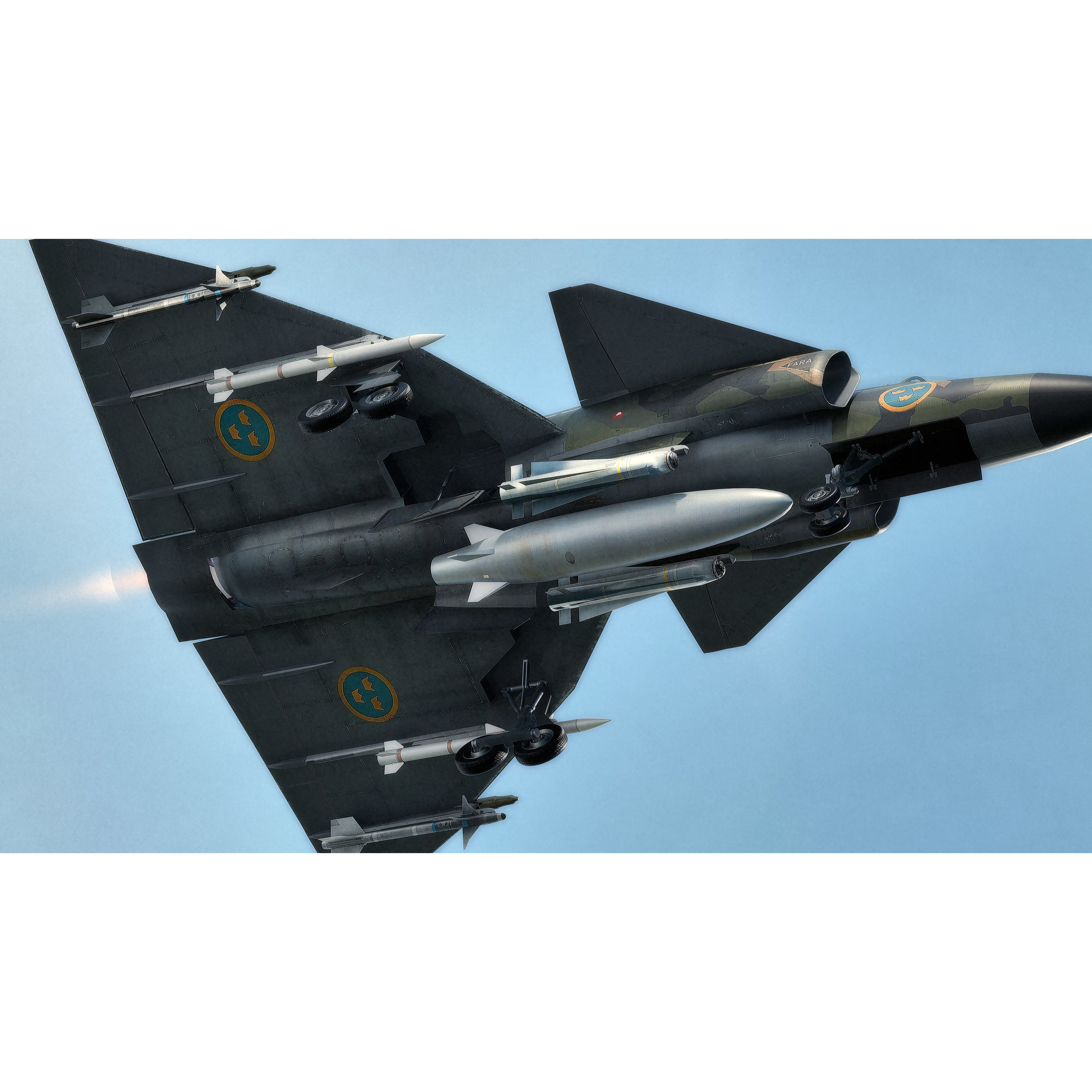 Saab 37 Viggen - Low-Poly Game-Ready 3D Model - View 34