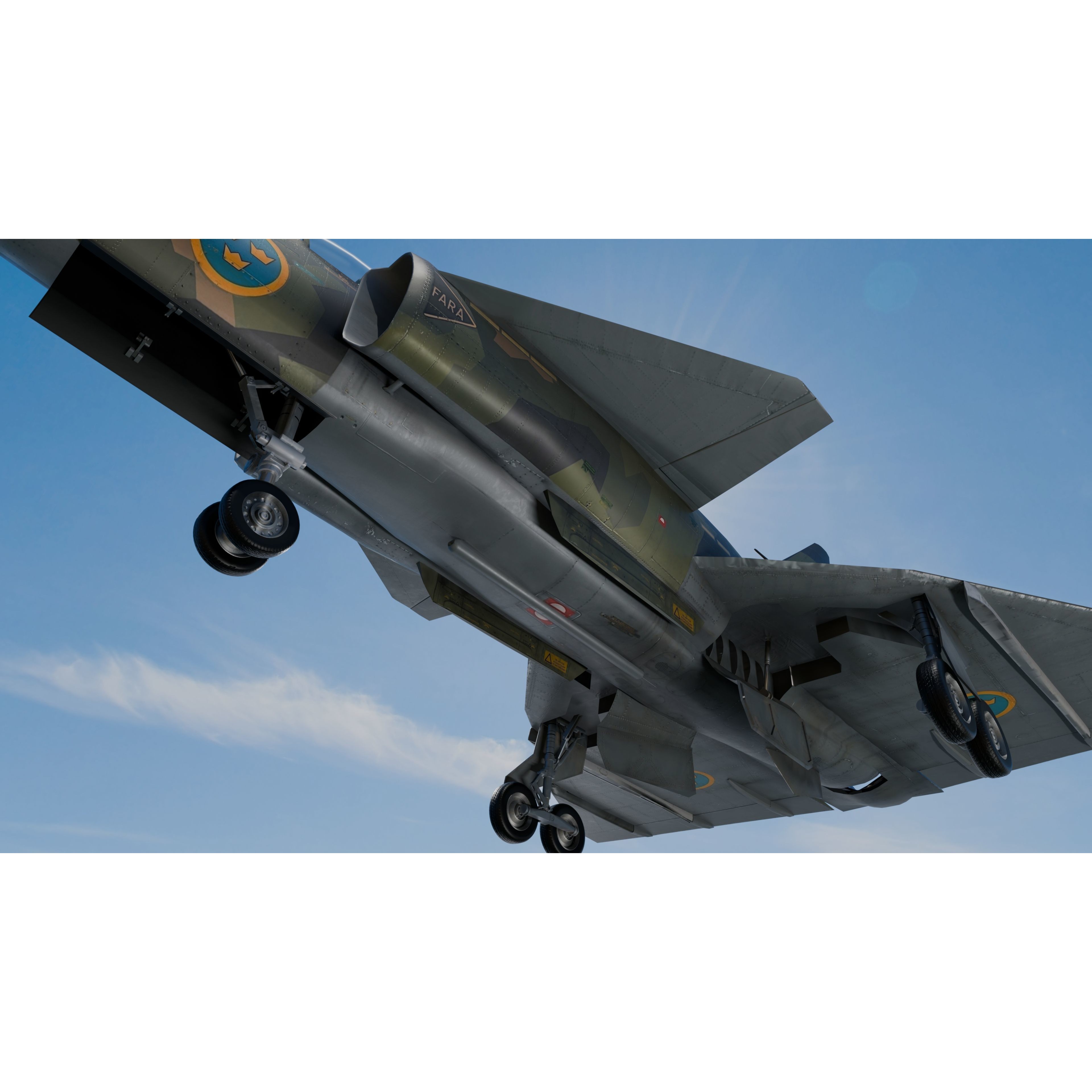 Saab 37 Viggen - Low-Poly Game-Ready 3D Model - View 35