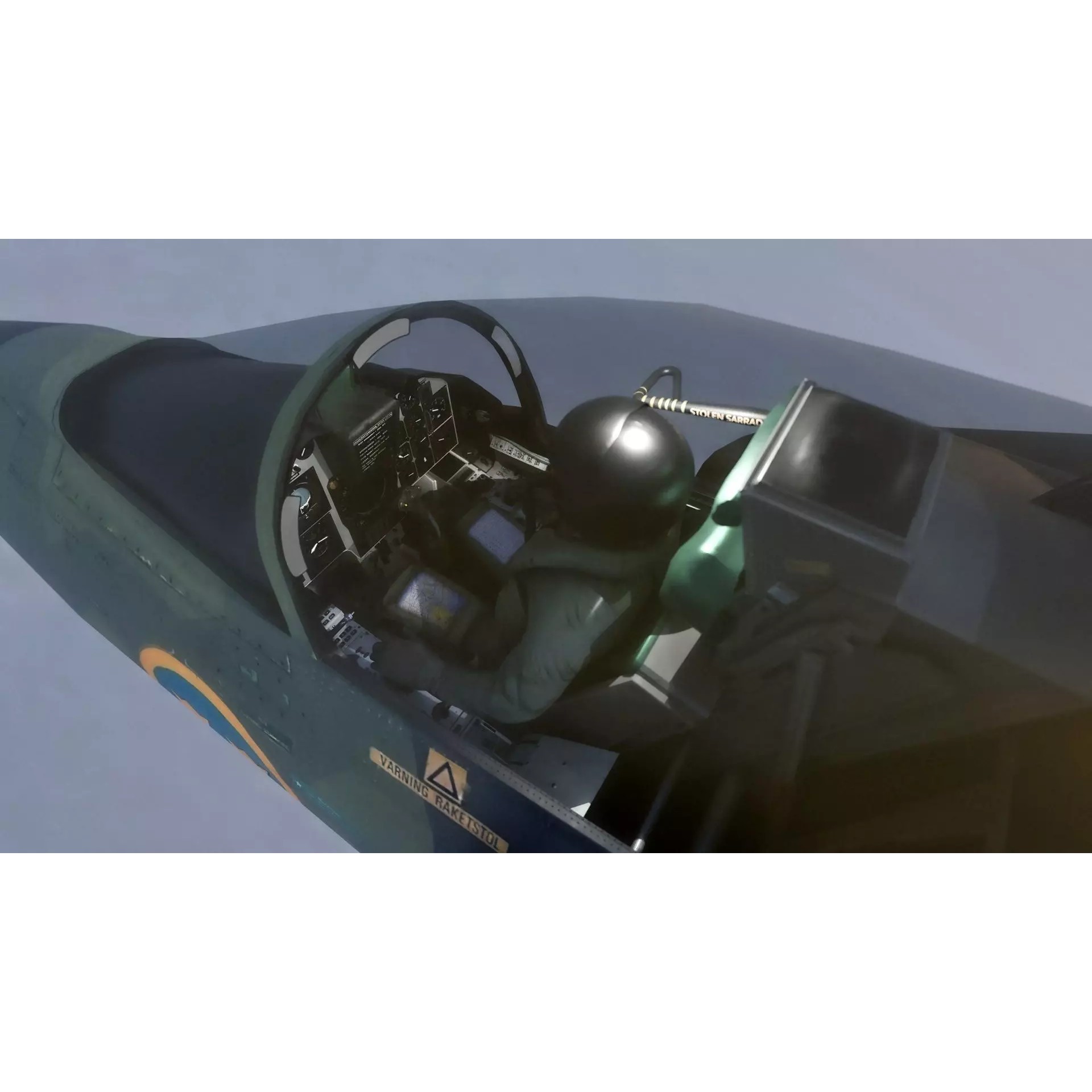 Saab 37 Viggen - Low-Poly Game-Ready 3D Model - View 39