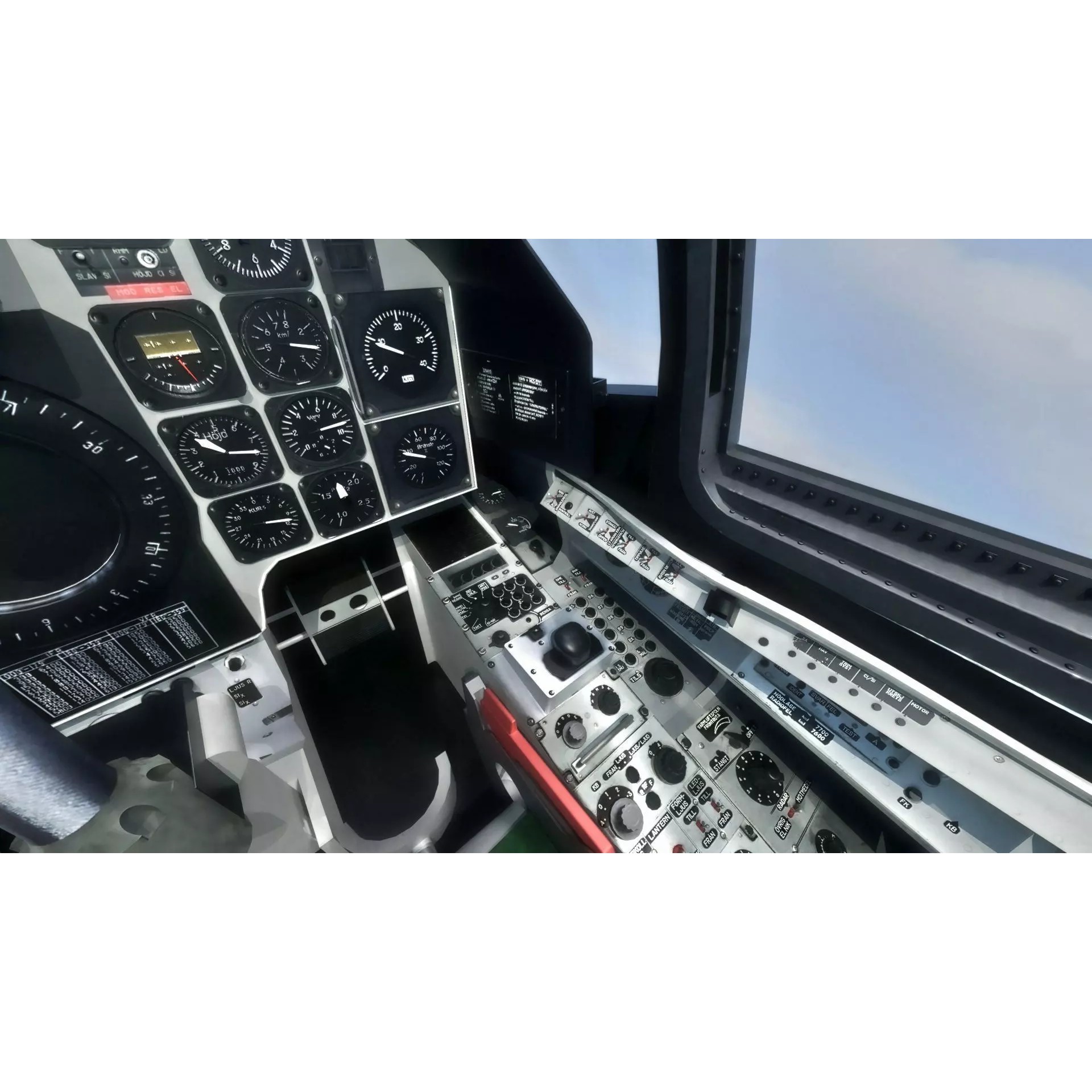 Saab 37 Viggen - Low-Poly Game-Ready 3D Model - View 43