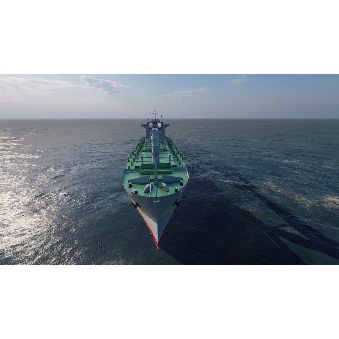 Bulk Carrier Ship 3D Model – Rigged Industrial Vessel, FBX & OBJ - View 20