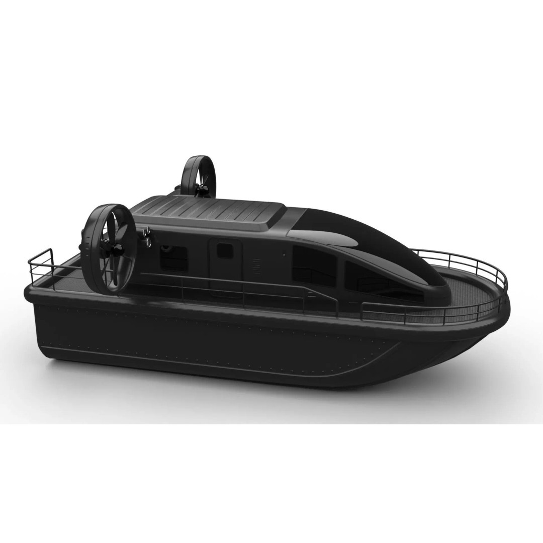 Airboat 3D Model – PBR Game-Ready Watercraft, FBX, OBJ - View 2