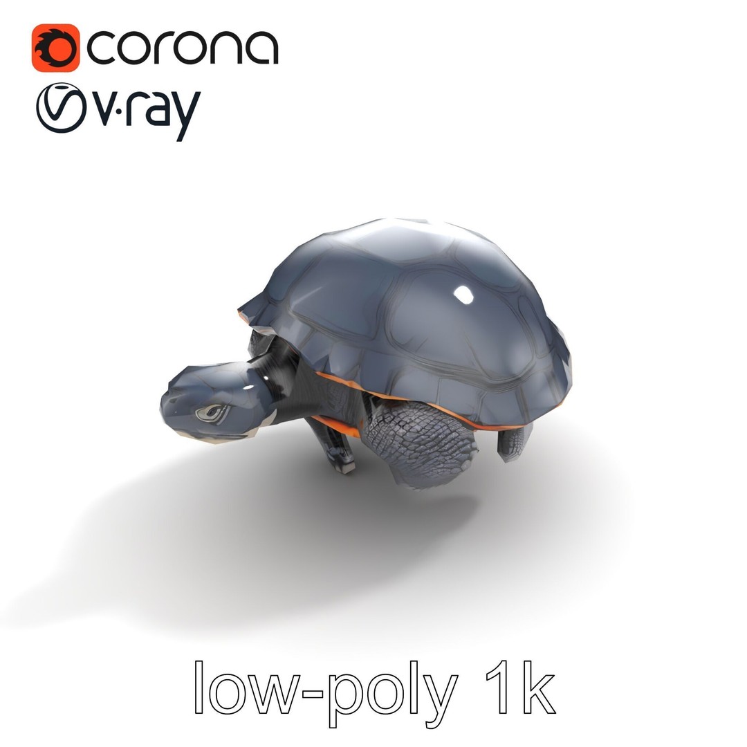 Leatherback Turtle 3D Model – Low Poly PBR Game Asset, FBX - View 10