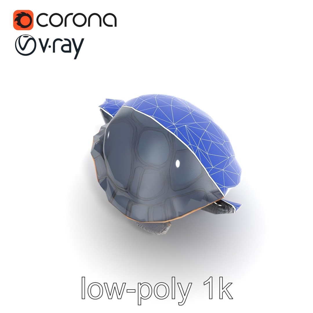 Leatherback Turtle 3D Model – Low Poly PBR Game Asset, FBX - View 13