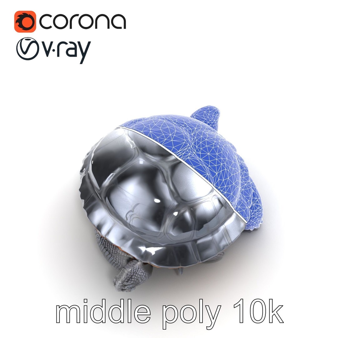 Leatherback Turtle 3D Model – Low Poly PBR Game Asset, FBX - View 15