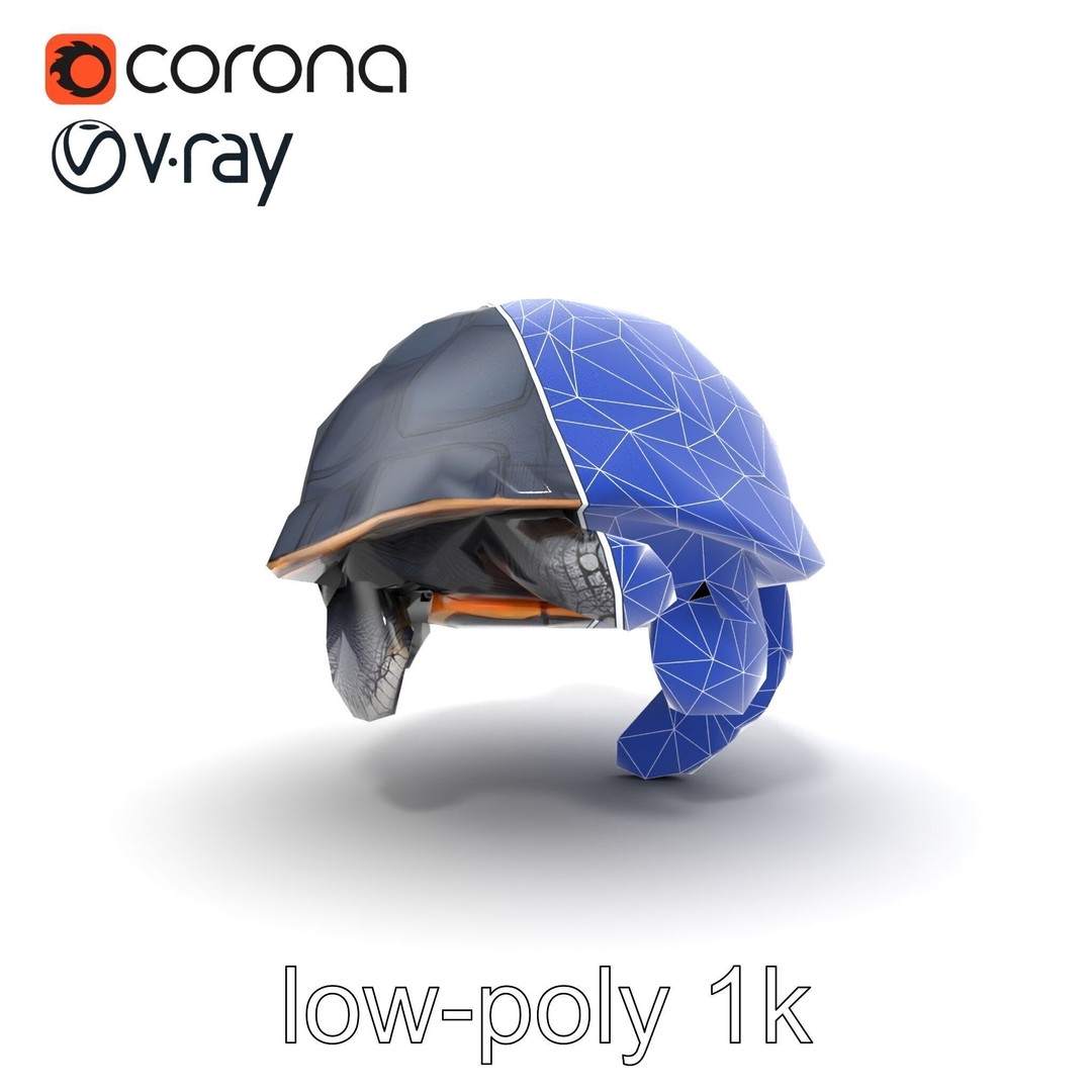 Leatherback Turtle 3D Model – Low Poly PBR Game Asset, FBX - View 19