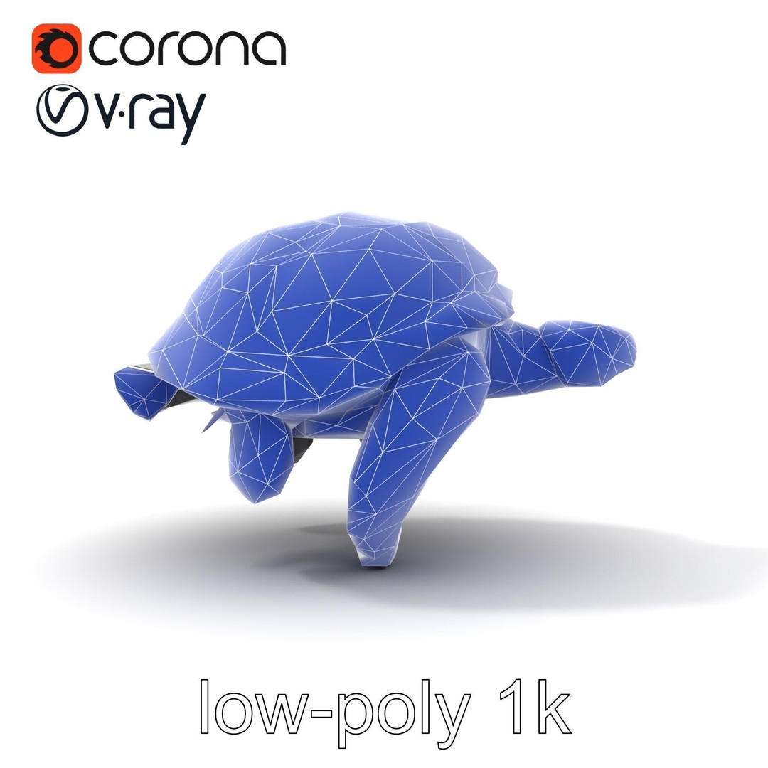 Leatherback Turtle 3D Model – Low Poly PBR Game Asset, FBX - View 30