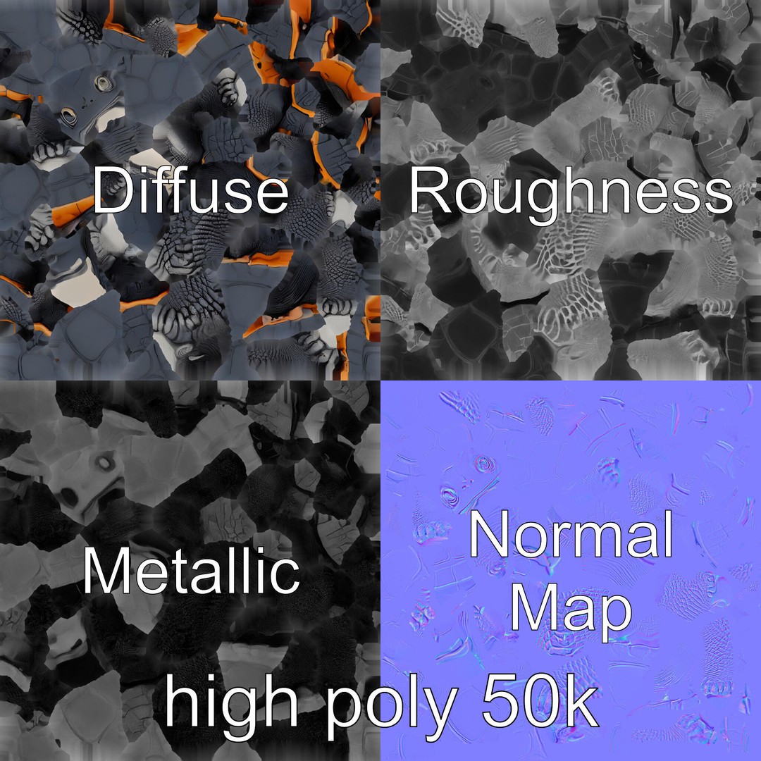 Leatherback Turtle 3D Model – Low Poly PBR Game Asset, FBX - View 4