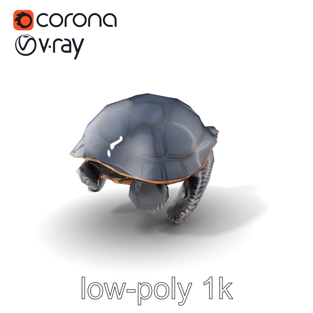 Leatherback Turtle 3D Model – Low Poly PBR Game Asset, FBX - View 6