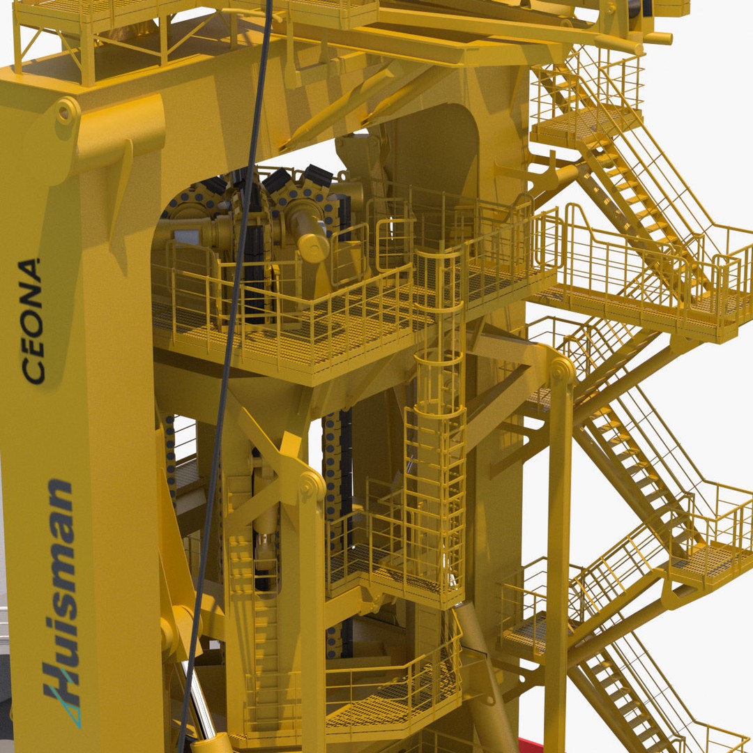 ULSTEIN SX121 Pipelay Vessel 3D Model – High-Detail Industrial Asset, FBX - View 14