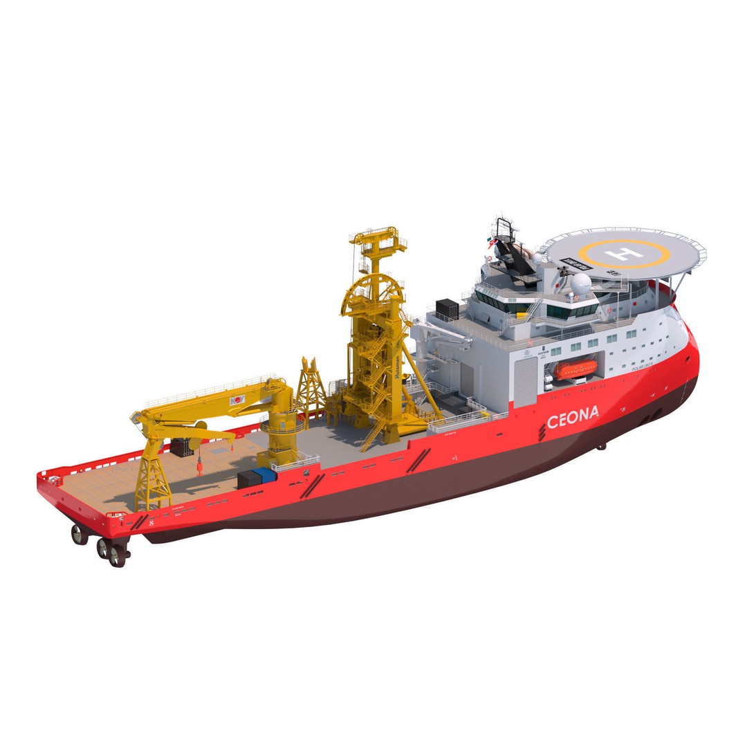 ULSTEIN SX121 Pipelay Vessel 3D Model – High-Detail Industrial Asset, FBX - View 4
