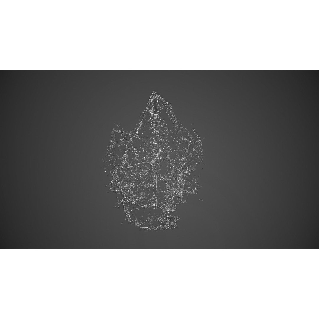 Animated Fountain 3D Model – Fluid Simulation with PBR Textures, FBX - View 7