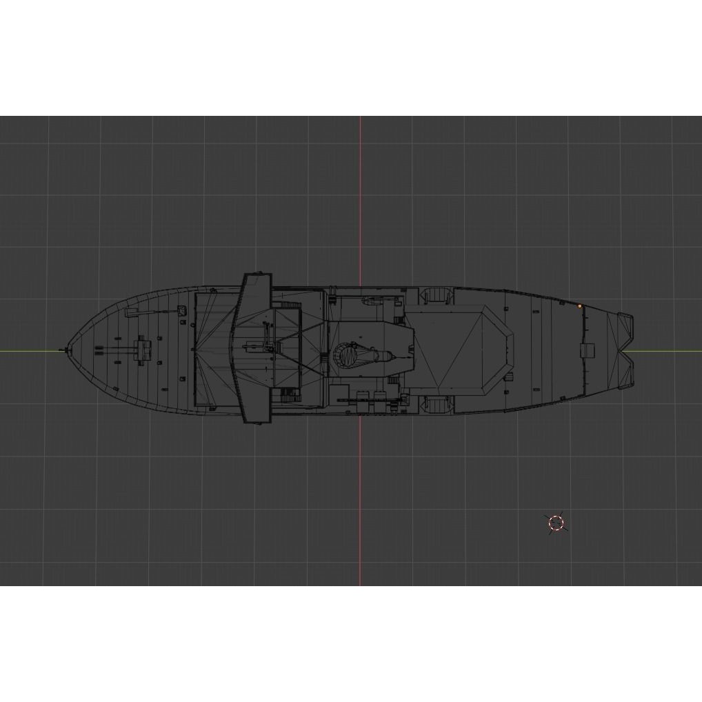 Swedish Atle Class Icebreakers 3D Model – Low Poly Watercraft, Blender, OBJ - View 9