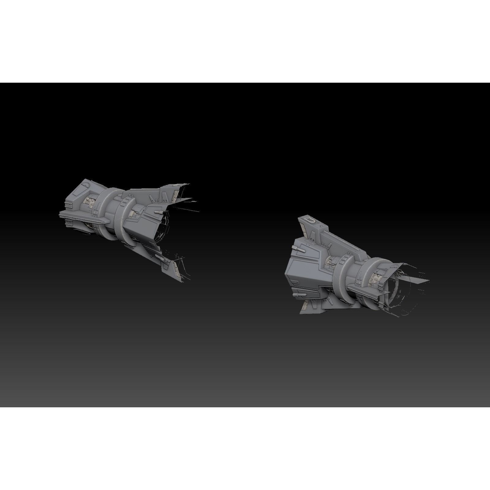 Tie Fighter - PBR Game-Ready 3D Model - View 12