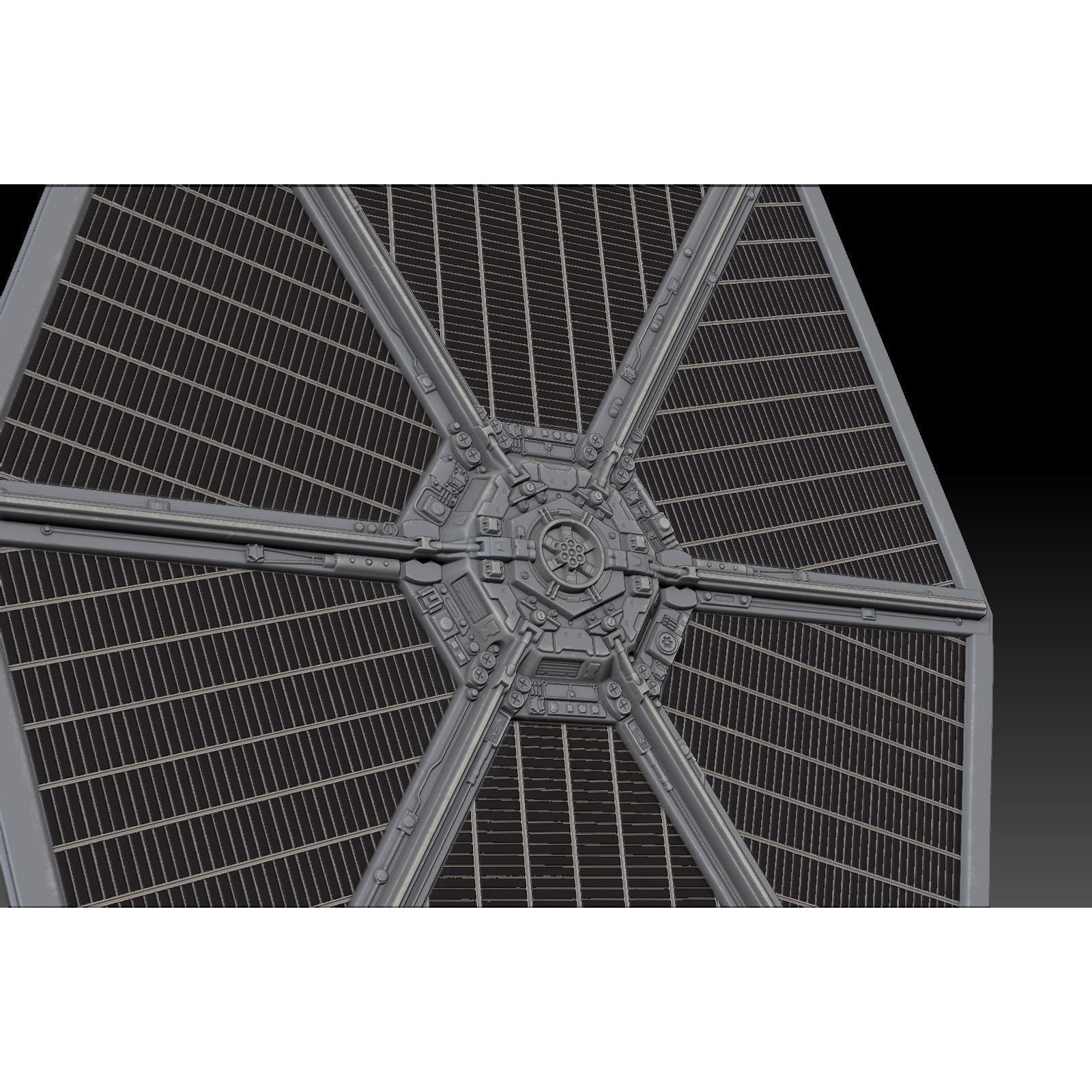 Tie Fighter - PBR Game-Ready 3D Model - View 14