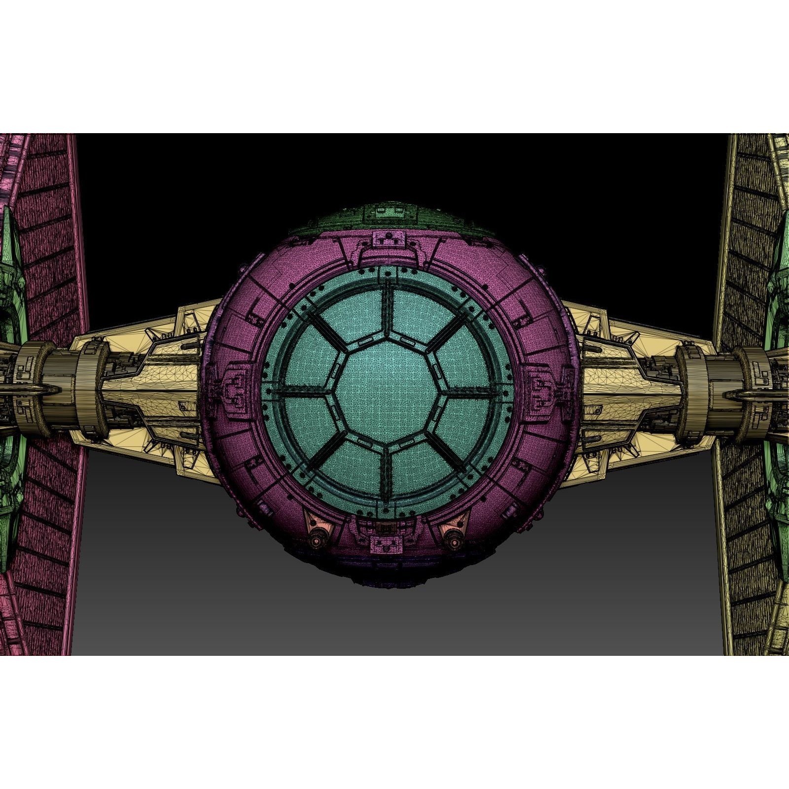 Tie Fighter - PBR Game-Ready 3D Model - View 15