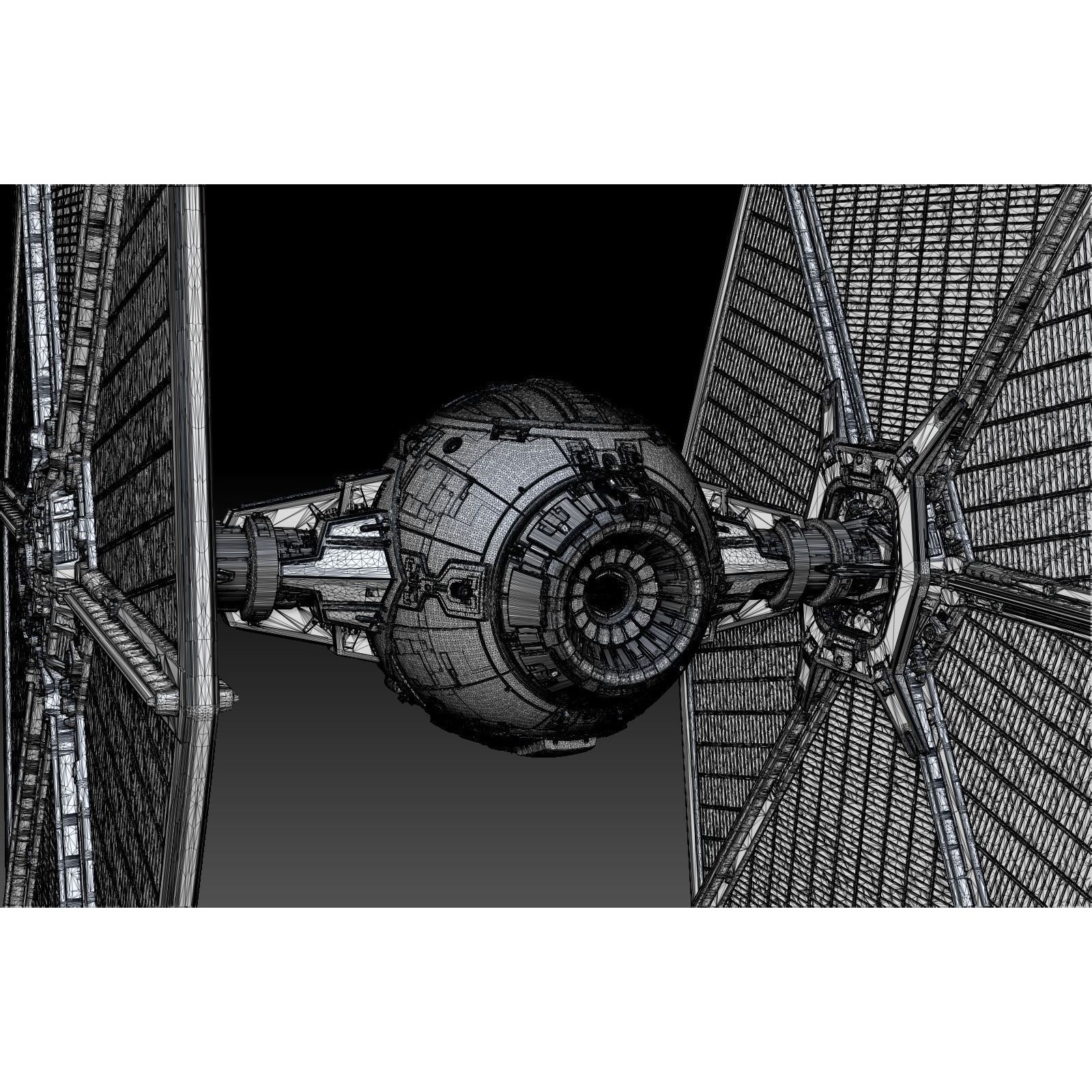 Tie Fighter - PBR Game-Ready 3D Model - View 17