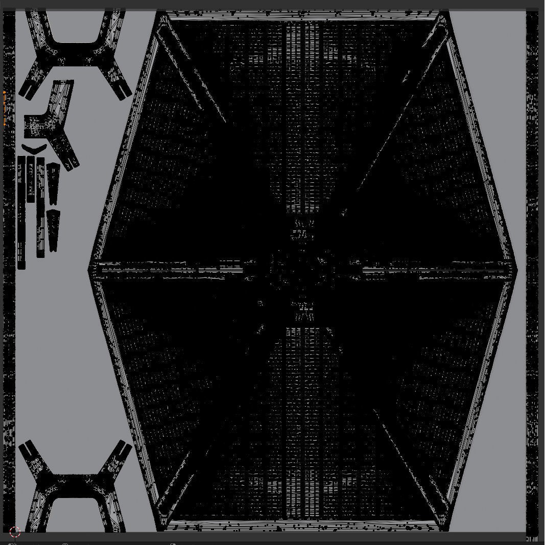 Tie Fighter - PBR Game-Ready 3D Model - View 27