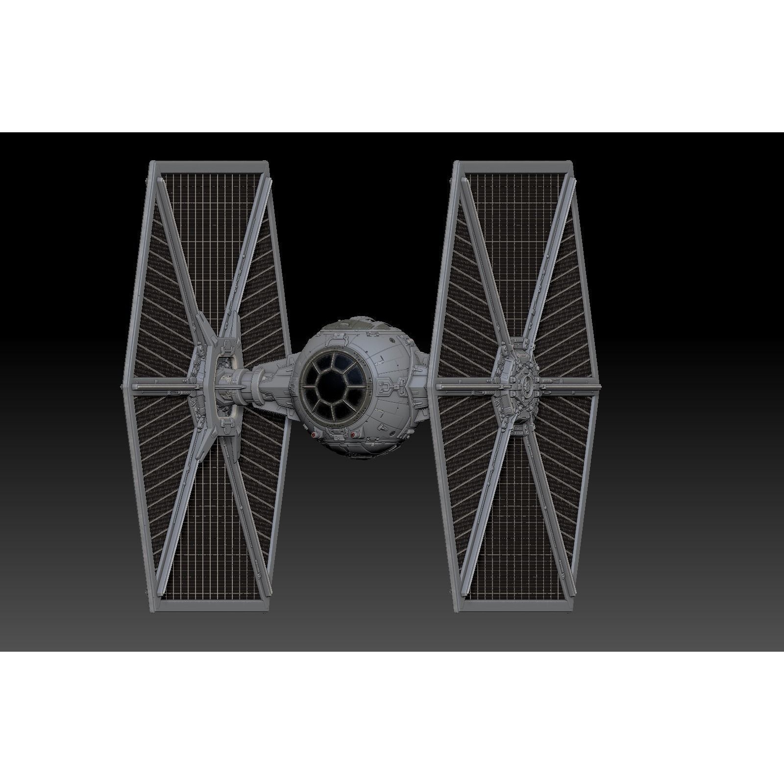 Tie Fighter - PBR Game-Ready 3D Model - View 9