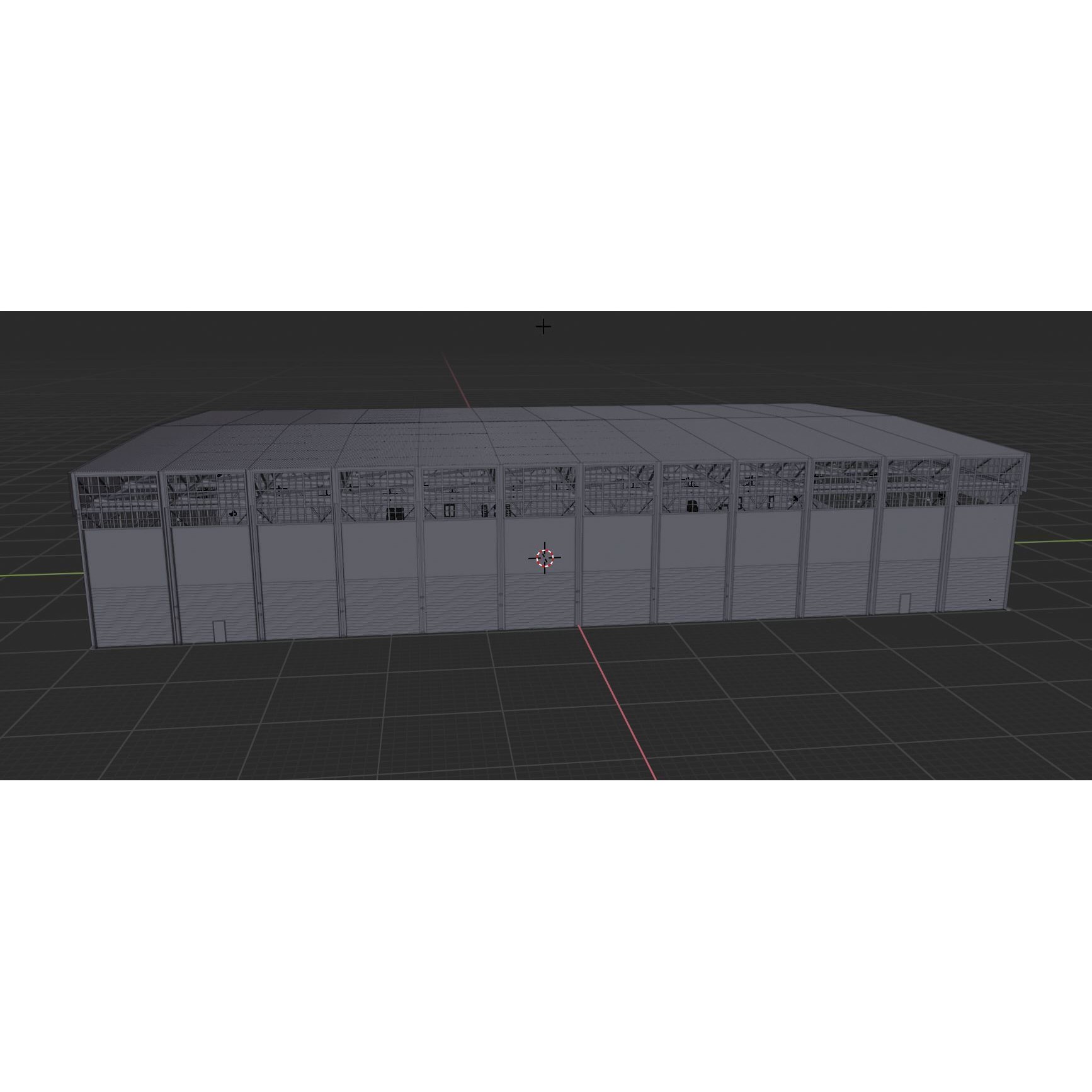 Airplane Hangar Interior - Low-Poly Game-Ready 3D Model - View 13