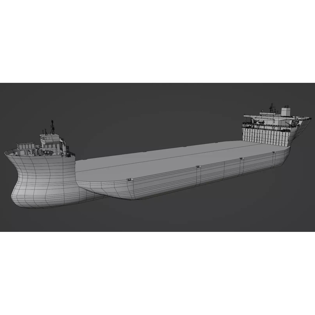 Seaway Hawk 3D Model – Low Poly Vessel for Industrial Use, FBX