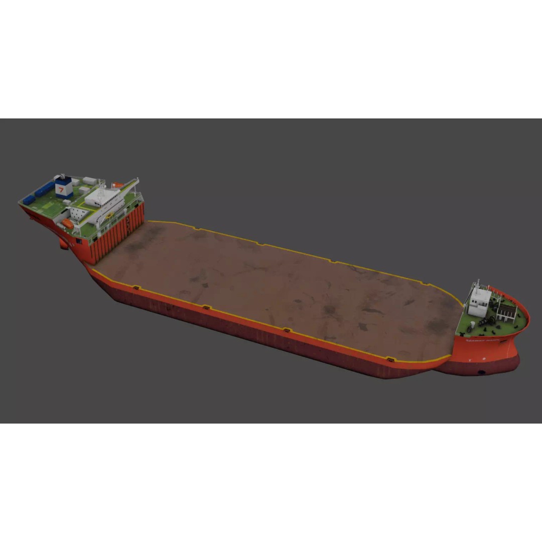 Seaway Hawk 3D Model – Low Poly Vessel for Industrial Use, FBX - View 12