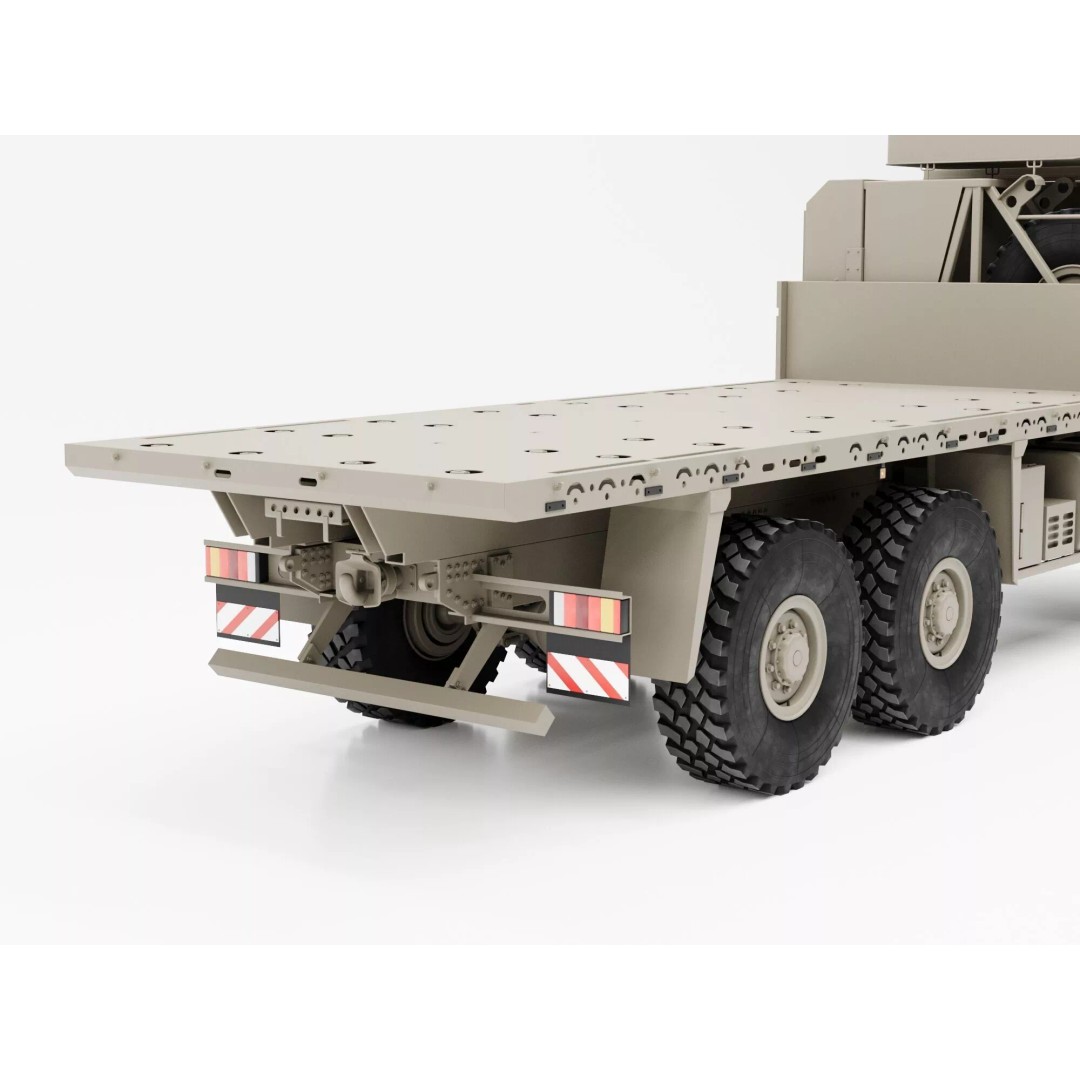MAN HX61 6x6 Military Truck 3D Model – High Poly Game Asset, FBX - View 13