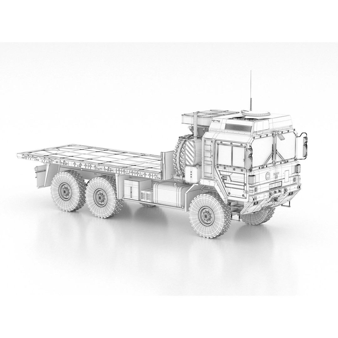 MAN HX61 6x6 Military Truck 3D Model – High Poly Game Asset, FBX - View 18